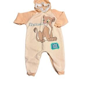 Vintage Lion King Nala Outfit One Piece 24 Months 2 Two Toned Ears Hood HTF 90s